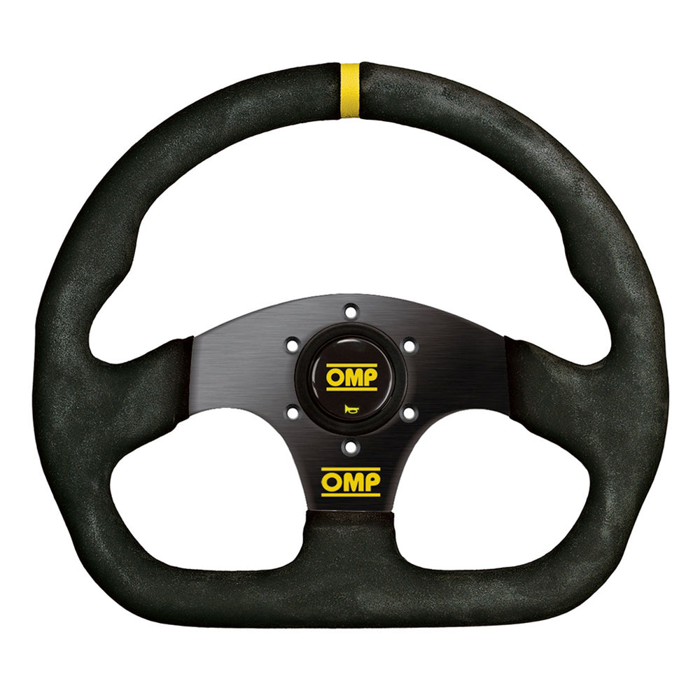 OMP Superquadro Steering Wheel - Small Spokes - Suede (Black)