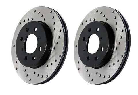 StopTech Drilled Front Rotors - Honda