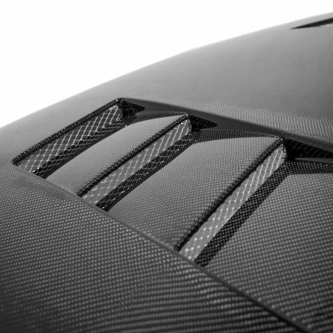 Seibon 92-95 Honda Civic 2DR/3DR TS-Style Carbon Fiber Hood