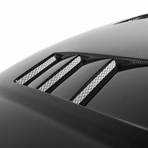 Seibon 99-00 Honda Civic (EM1/EJ6/7/8/EK9) TS-Style Carbon Fiber Hood