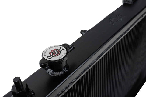 CSF 92-00 Honda Civic w/K-Swap V3 Radiator - Black Finish