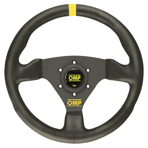 OMP Trecento Steering Wheel - Small Suede (Black) Leather