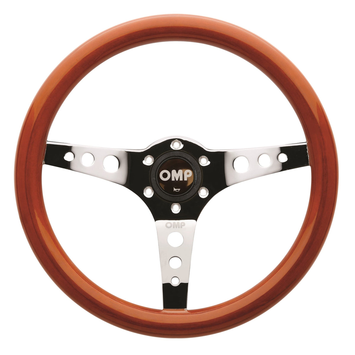 OMP Mugello Wooden Steering Wheel 360mm Handgrip Oval25X23mm