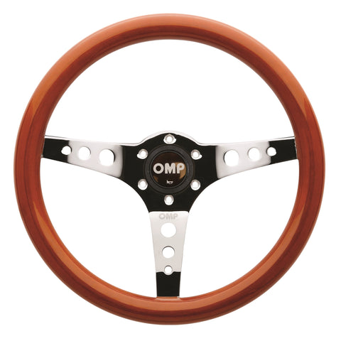 OMP Mugello Wooden Steering Wheel 360mm Handgrip Oval25X23mm