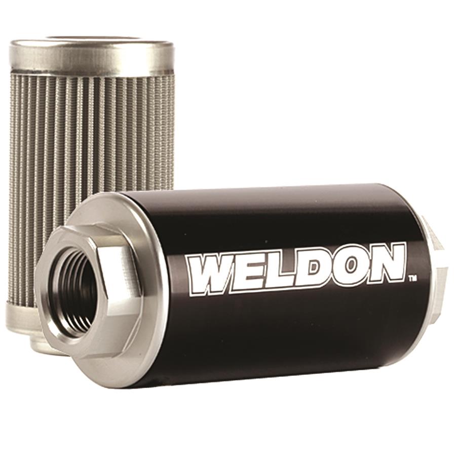 Weldon Racing 10 Micron Stainless Steel Fuel Filter Assembly