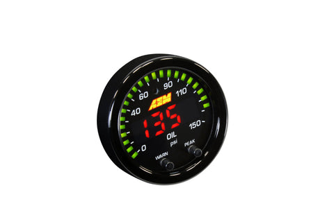 AEM X-Series 0-150 Oil Pressure Gauge Kit - 30-0307