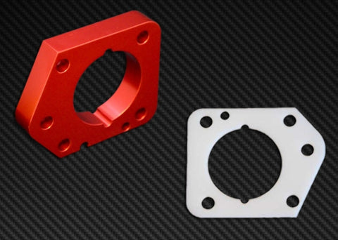 Torque Solution Throttle Body Spacer (Red): Honda Civic LX/EX/DX 2006-2011 - TS-TBS-013R