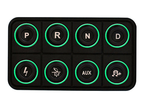 AEM EV 8 Button Keypad CAN Based Programmable Backlighting - 30-8400