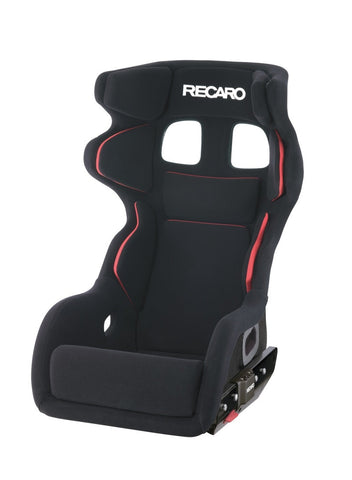 Recaro P1300 GT LW Lightweight Seat - Black Velour/White Logo - 071.87.0995-01