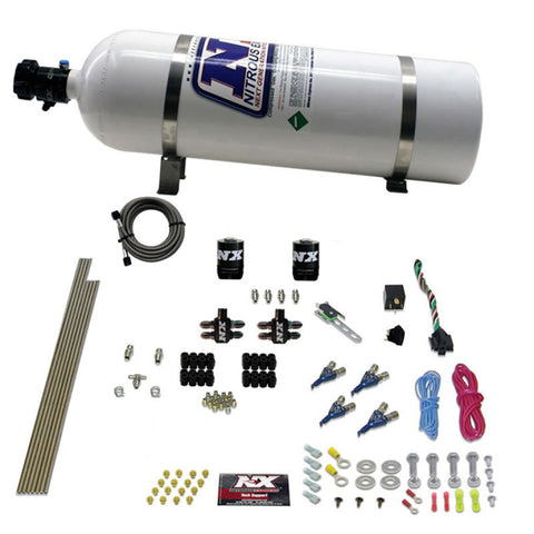 Nitrous Express 4 Cyl Gasoline EFI Nitrous Kit (50-250HP) w/15lb