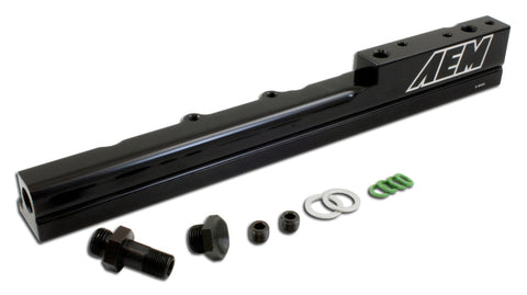 AEM 99-00 Honda Civic Si Black Fuel Rail - 25-103BK