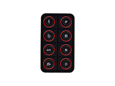 AEM EV 8 Button Keypad CAN Based Programmable Backlighting - 30-8400