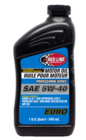 Red Line Professional Series Euro 5W40 Motor Oil - Quart - 12904