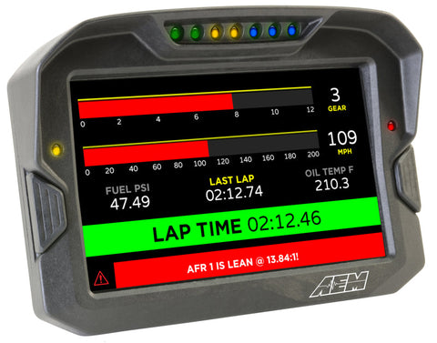 AEM CD-7 Logging GPS Enabled Race Dash Carbon Fiber Digital - 30-5703