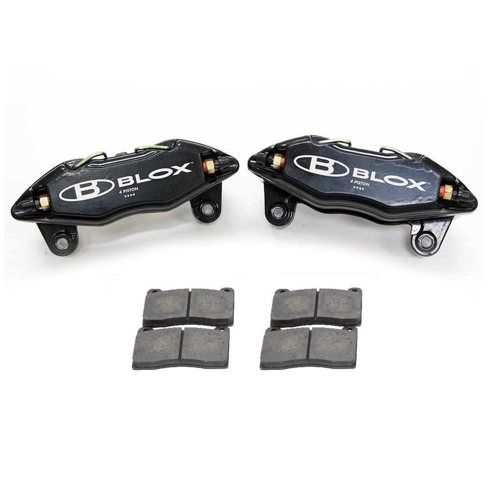 Blox Racing 4-Piston Calipers w/Brake Pads