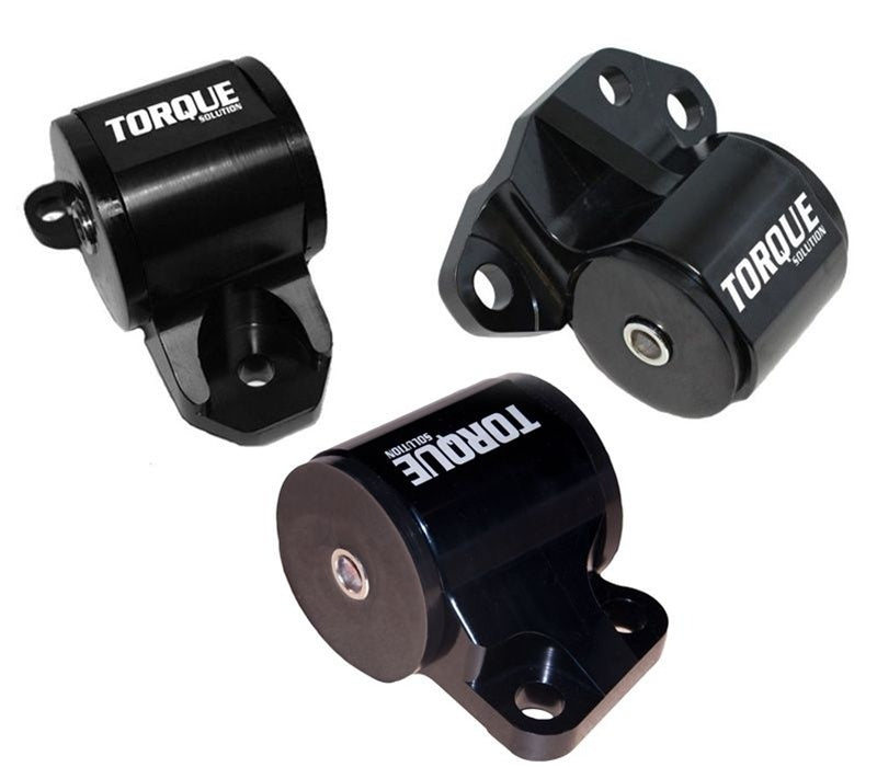 Torque Solution 3pc Billet Engine Mount Kit (2bolt): 92-95 Honda - TS-HA-123