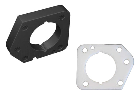 Torque Solution Throttle Body Spacer (Black) - 06-11 Honda Civic - TS-TBS-013BK