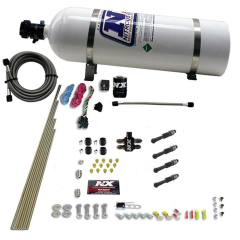 Nitrous Express Dry Direct Port Nitrous Kit 4 Cyl w/15lb