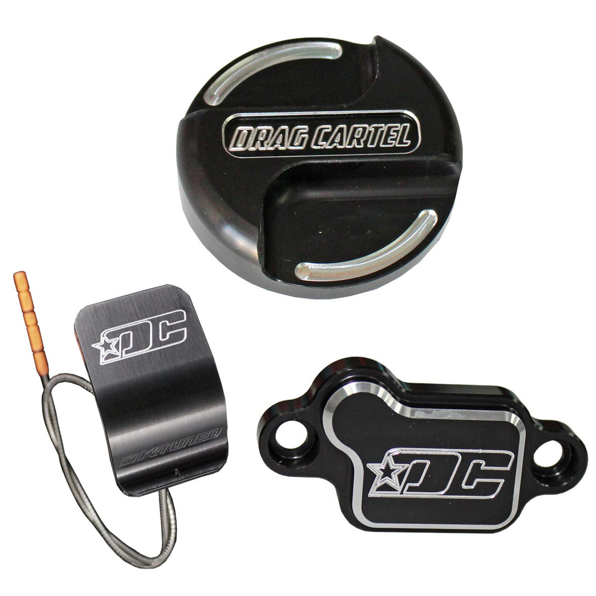 Drag Cartel Oil Cap, Dip Stick and VTC Oil Filter Baffle Strainer Special