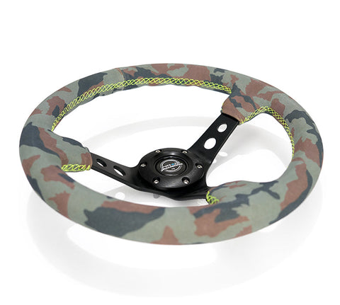 NRG 350MM 3" DEEP DISH WITH HOLES SUEDE