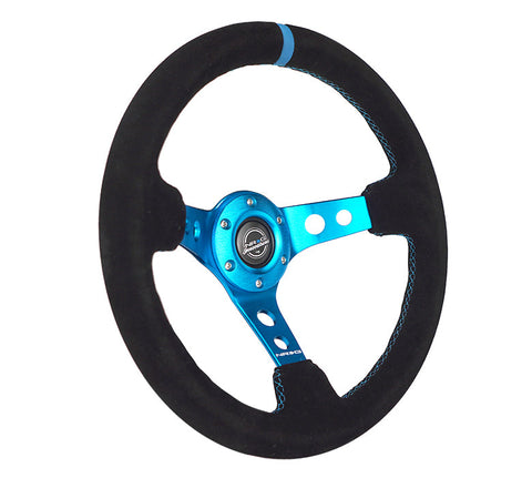 NRG 350MM 3" DEEP DISH WITH HOLES SUEDE