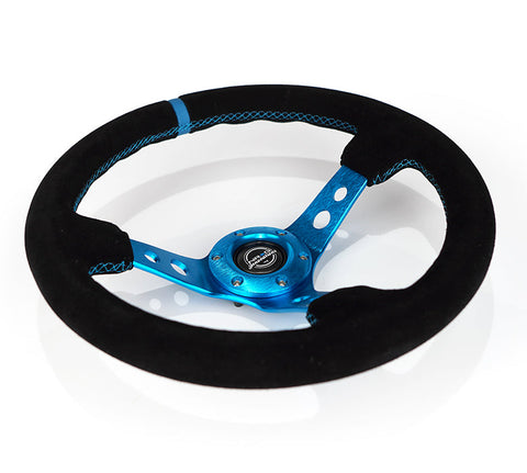 NRG 350MM 3" DEEP DISH WITH HOLES SUEDE