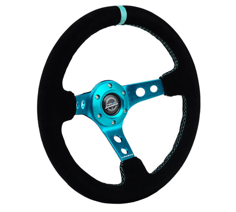 NRG 350MM 3" DEEP DISH WITH HOLES SUEDE