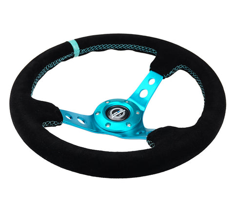 NRG 350MM 3" DEEP DISH WITH HOLES SUEDE