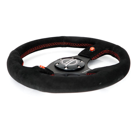 NRG- DUAL BUTTON STEERING WHEEL SUEDE