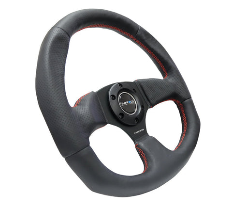 NRG- FLAT BOTTOM STEERING WHEEL LEATHER