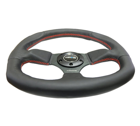 NRG- FLAT BOTTOM STEERING WHEEL LEATHER