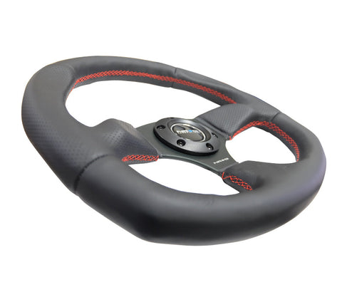 NRG- FLAT BOTTOM STEERING WHEEL LEATHER