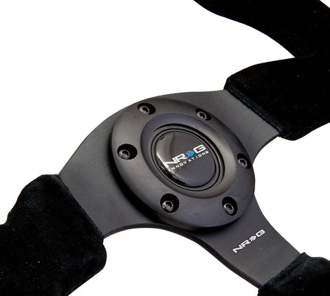 NRG- RACING STEERING WHEEL SUEDE