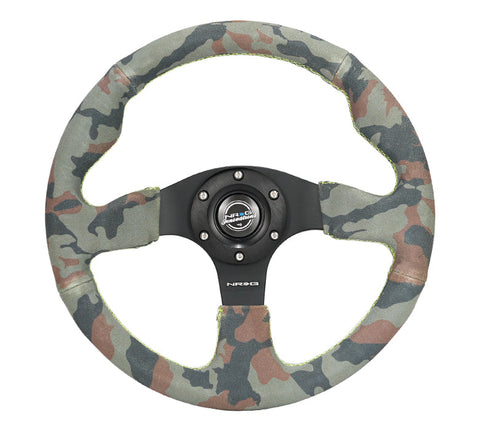 NRG- RACING STEERING WHEEL SUEDE