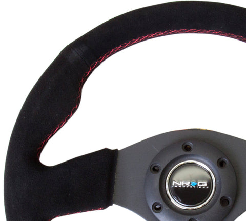 NRG- RACING STEERING WHEEL SUEDE