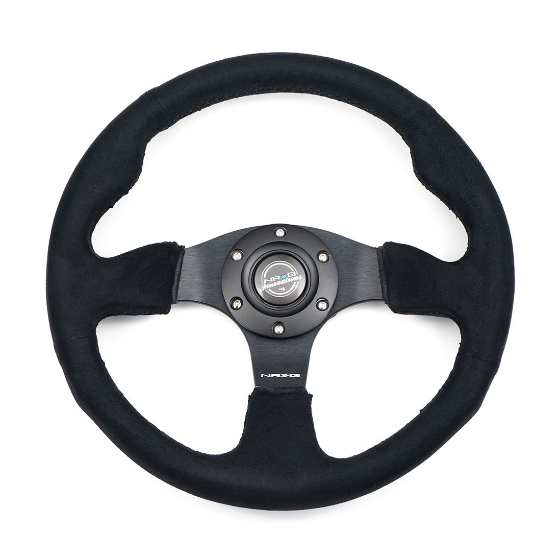 NRG- RACING STEERING WHEEL ALCANTARA