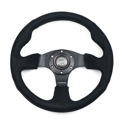 NRG- RACING STEERING WHEEL ALCANTARA