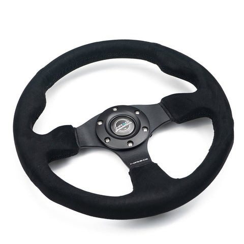 NRG- RACING STEERING WHEEL ALCANTARA