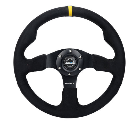 NRG- RACING STEERING WHEEL ALCANTARA