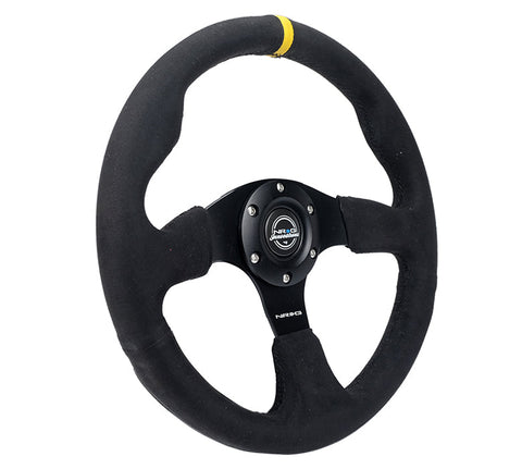 NRG- RACING STEERING WHEEL ALCANTARA