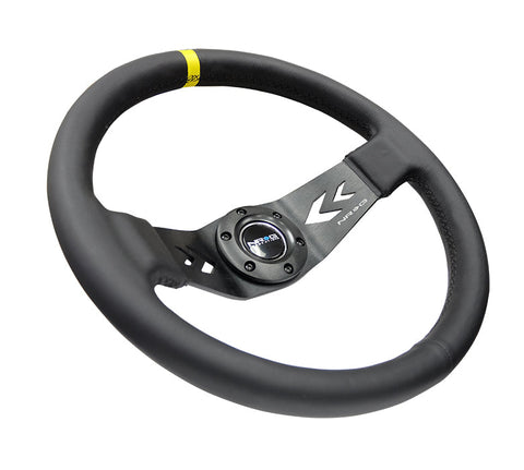 NRG 350MM TWO SPOKE STEERING WHEEL LEATHER