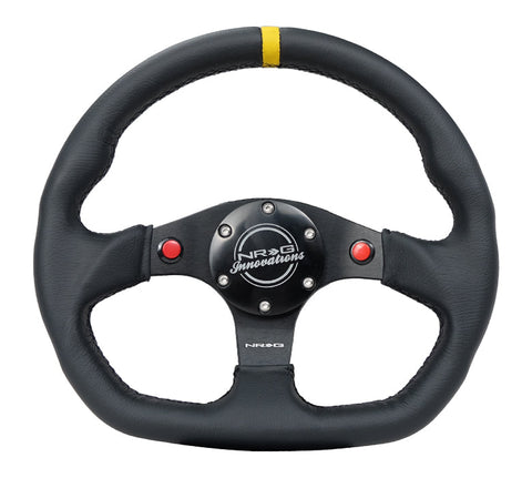 NRG- FLAT BOTTOM STEERING WHEEL LEATHER