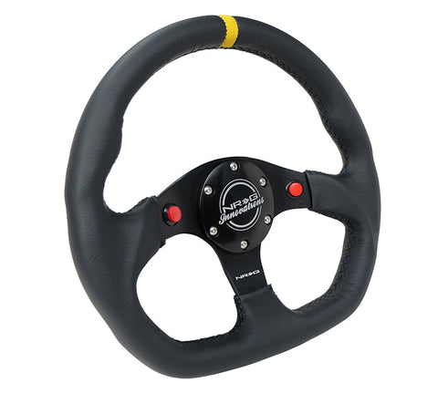 NRG- FLAT BOTTOM STEERING WHEEL LEATHER