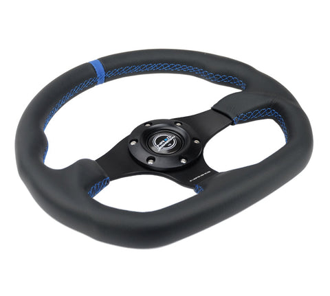 NRG- FLAT BOTTOM STEERING WHEEL LEATHER