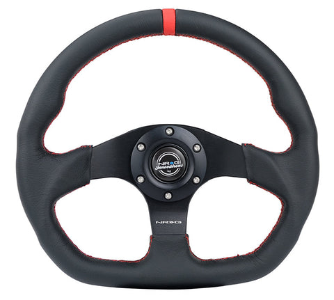 NRG- FLAT BOTTOM STEERING WHEEL LEATHER