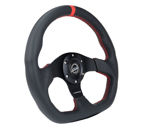 NRG- FLAT BOTTOM STEERING WHEEL LEATHER