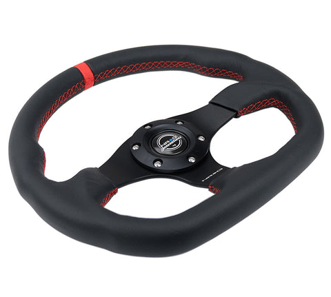 NRG- FLAT BOTTOM STEERING WHEEL LEATHER