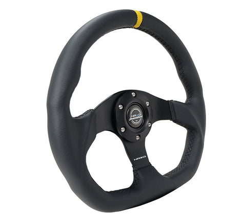 NRG- FLAT BOTTOM STEERING WHEEL LEATHER