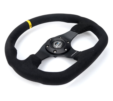 NRG- FLAT BOTTOM STEERING WHEEL ALCANTARA