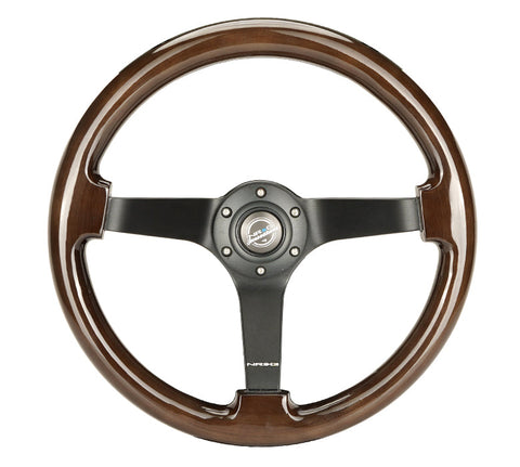 NRG 350MM 3" DEEP DISH WOOD GRAIN STEERING WHEEL